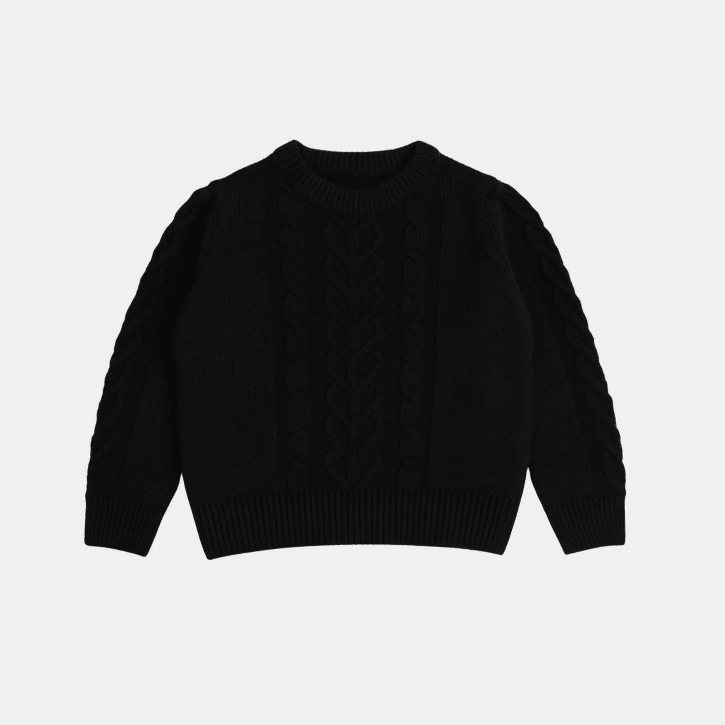 Kids Pastel Sweater – Black - KIDKO