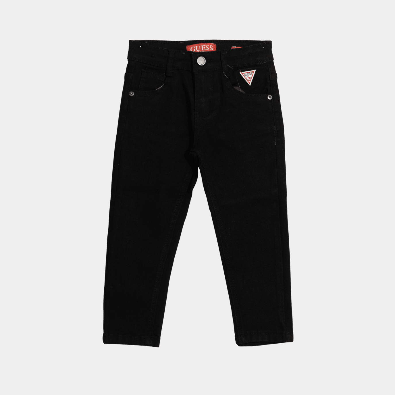 Boys Black Denim Straight Pants – Black - KIDKO