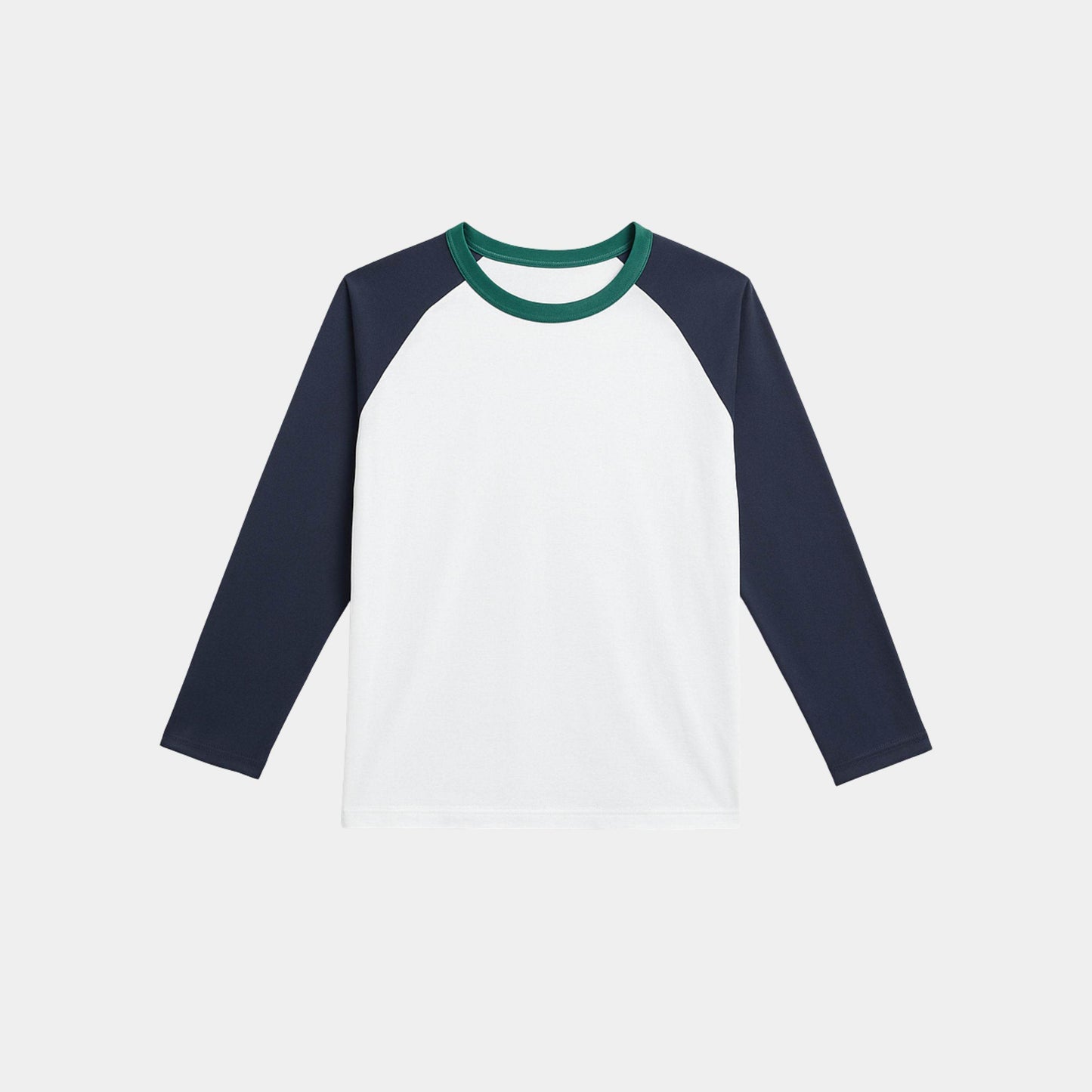 Boys Full Sleeve T‑Shirt – White and Blue - KIDKO