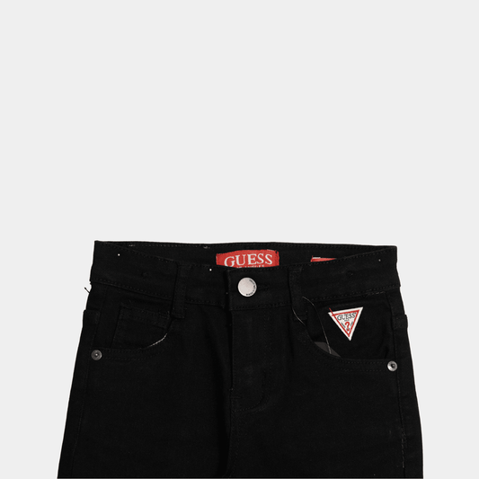 Boys Black Denim Straight Pants – Black - KIDKO