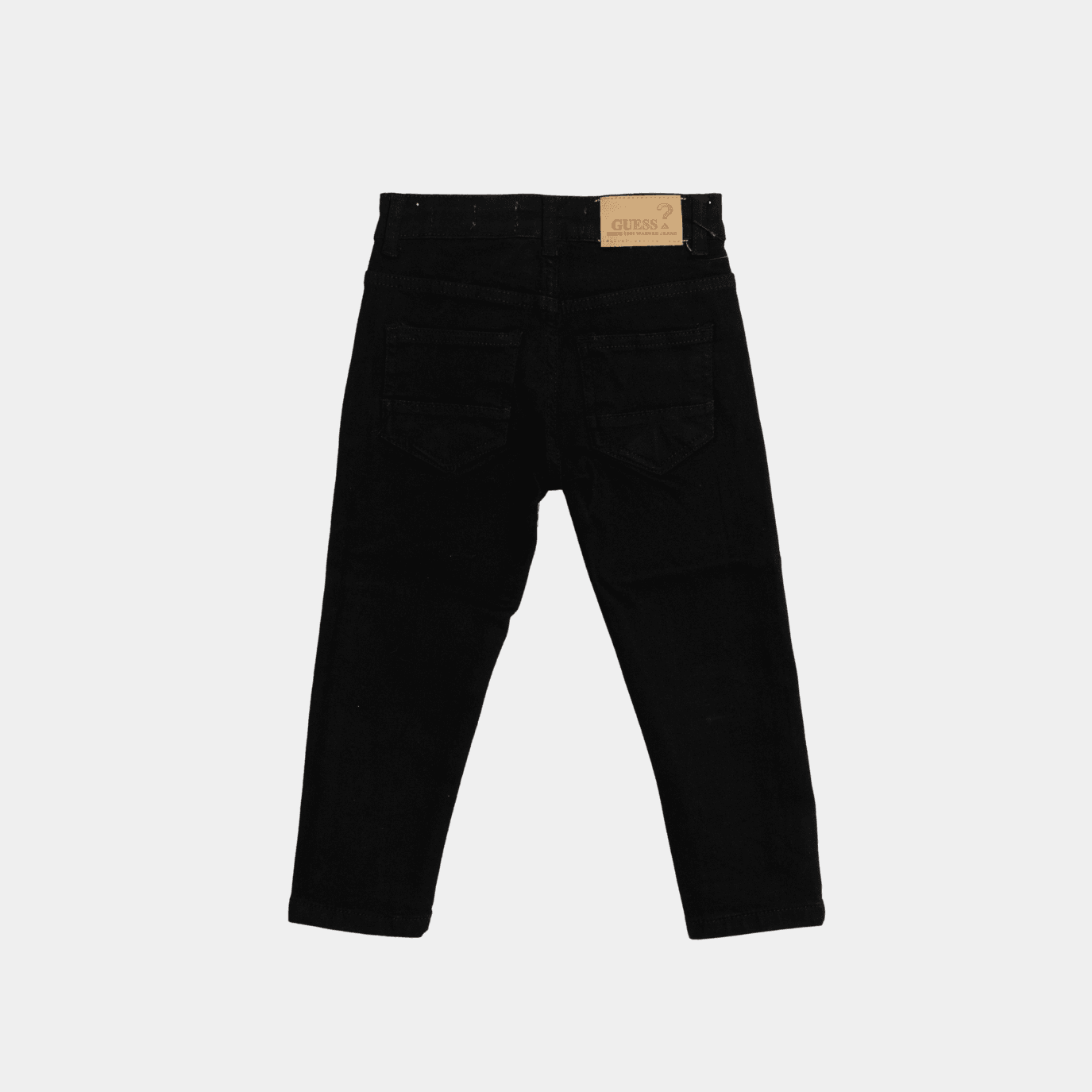 Boys Black Denim Straight Pants – Black - KIDKO