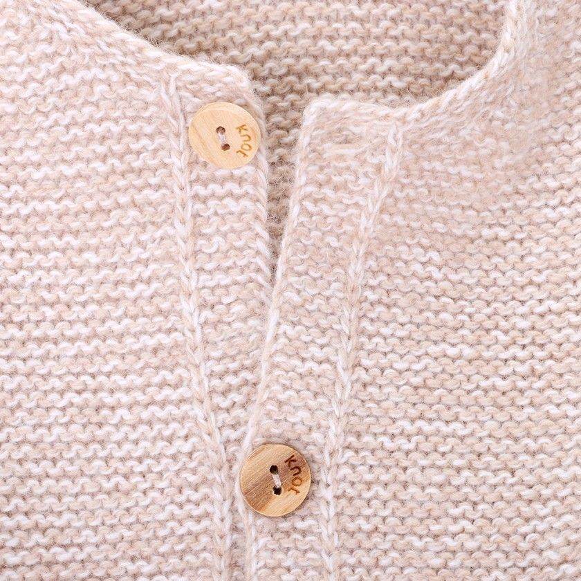 Baby Knitted Cardigan sweater - baby Pink Color - KIDKO