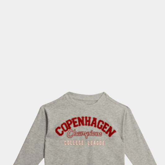 Boys Full Sleeve Shirt – Grey with Copenhagen Print - KIDKO