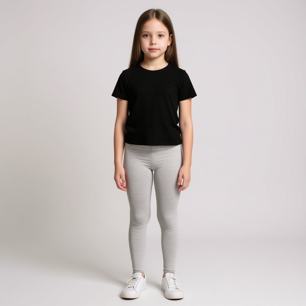 Girls Solid Tights - Off-white Color