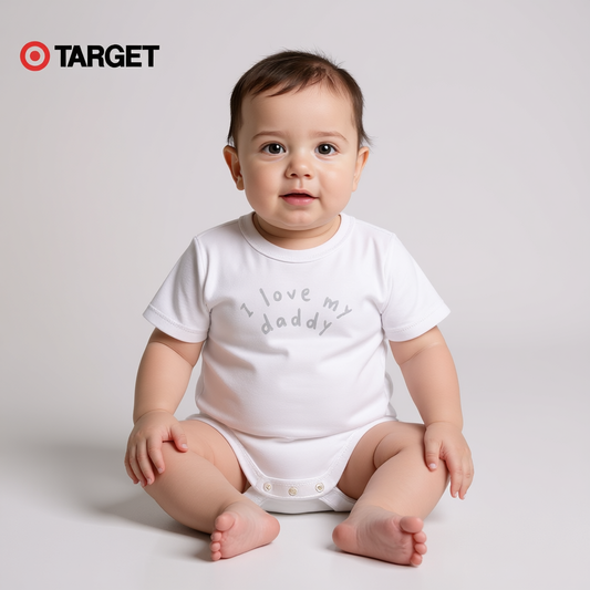 Baby Organic Cotton Bodysuit – “I Love My Daddy”