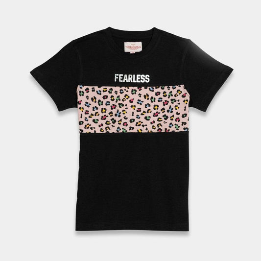 Girls Cotton Pajama Set – Fearless Leopard Print - KIDKO