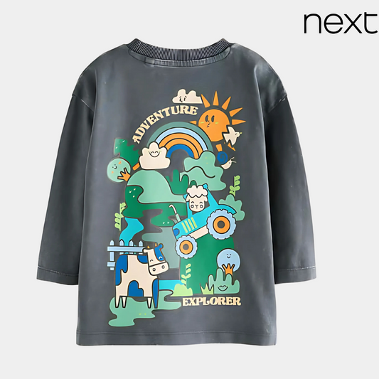Boys Explore Adventure Full Sleeve T-Shirt