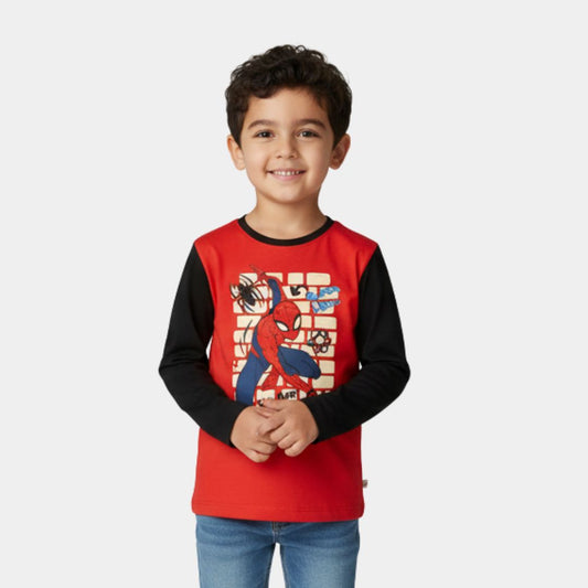 Boys Long Sleeve T-Shirt – Spiderman Print