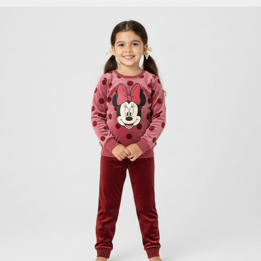 Girls Minnie Mouse Top & Trouser Set