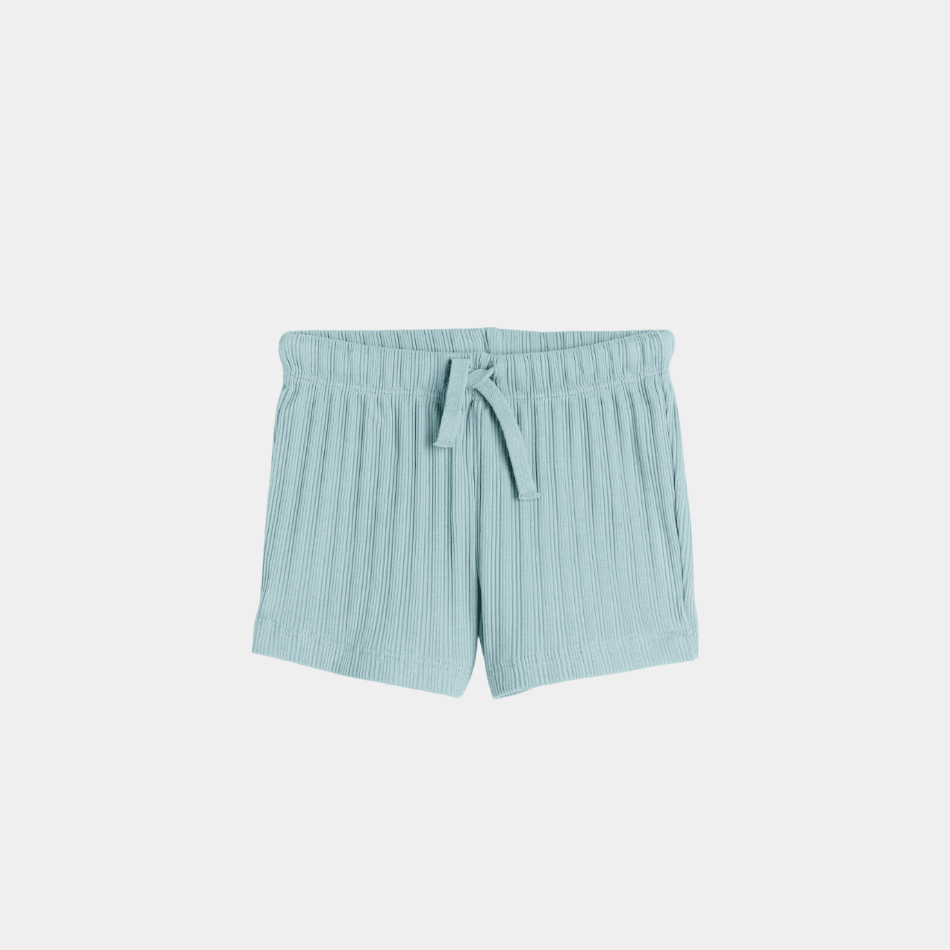 Girls Cotton Shorts – Sea Green - KIDKO