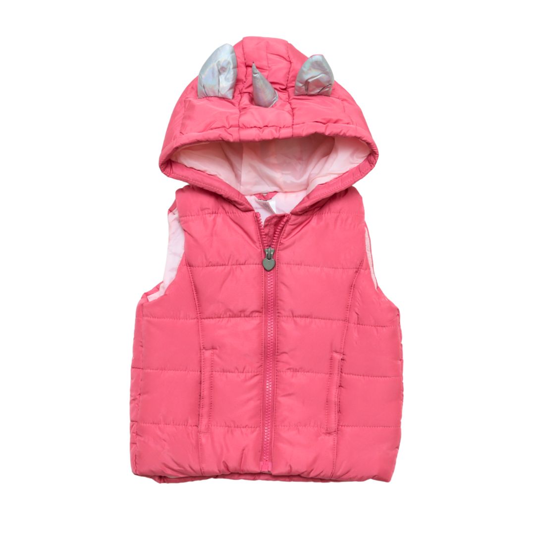 Pink Sleeveless Vest Jacket