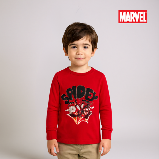 Boys’ Organic Cotton Shirt – Spider‑Man Print