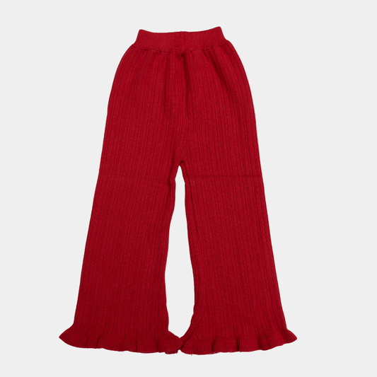 Girls Winter Fluffy Red Pajama Set – Soft & Warmy