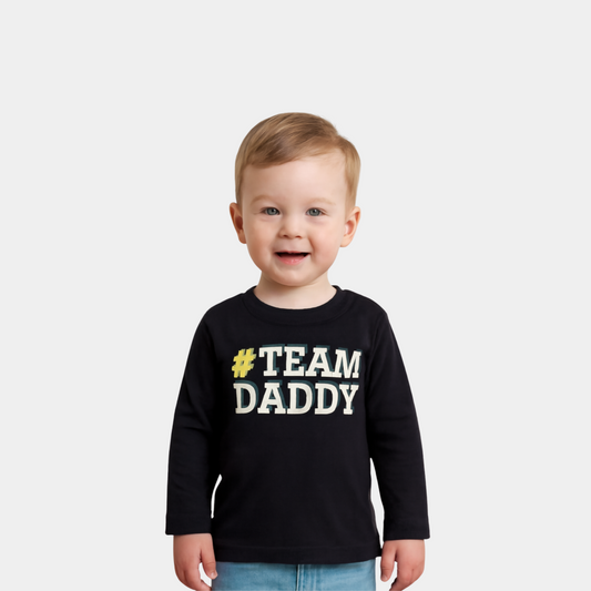 Boys Cotton Shirt – Team Daddy Print