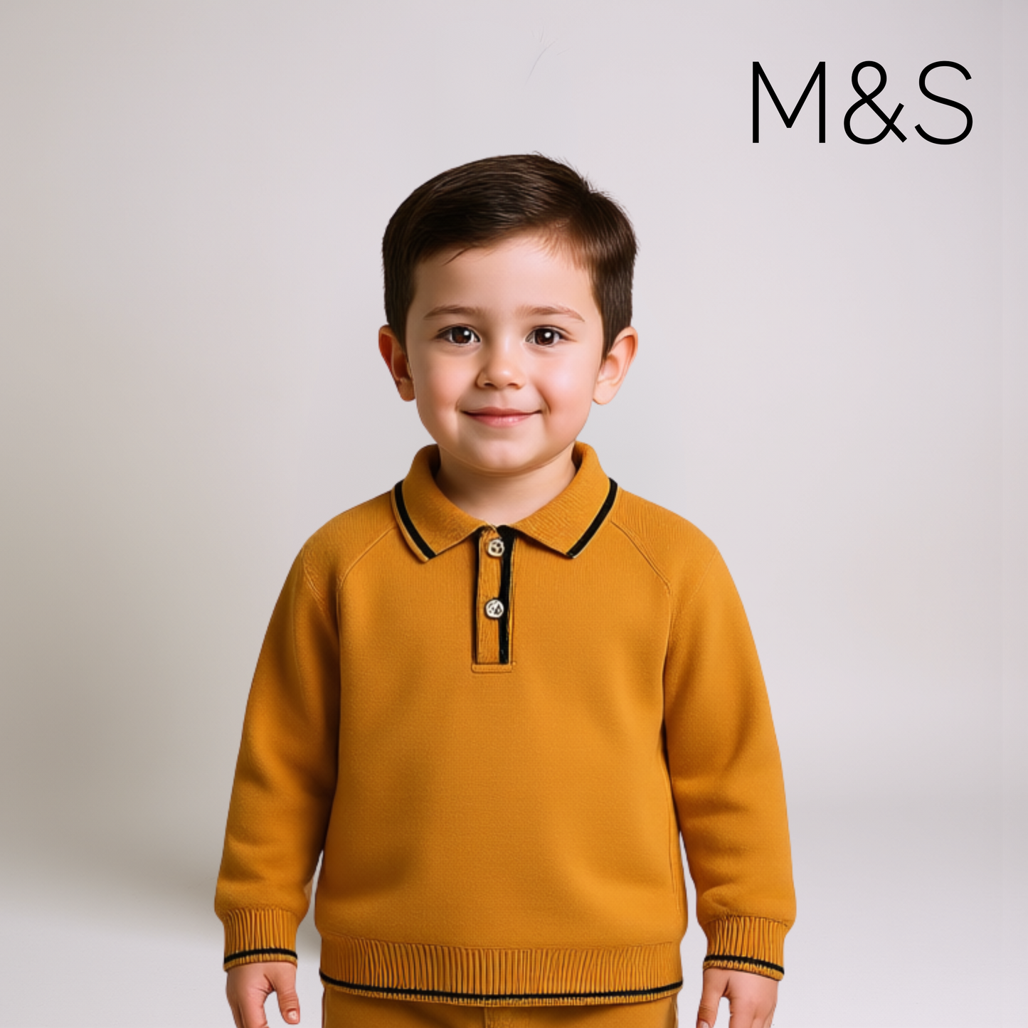 Boy Polo sweater – Orange Color