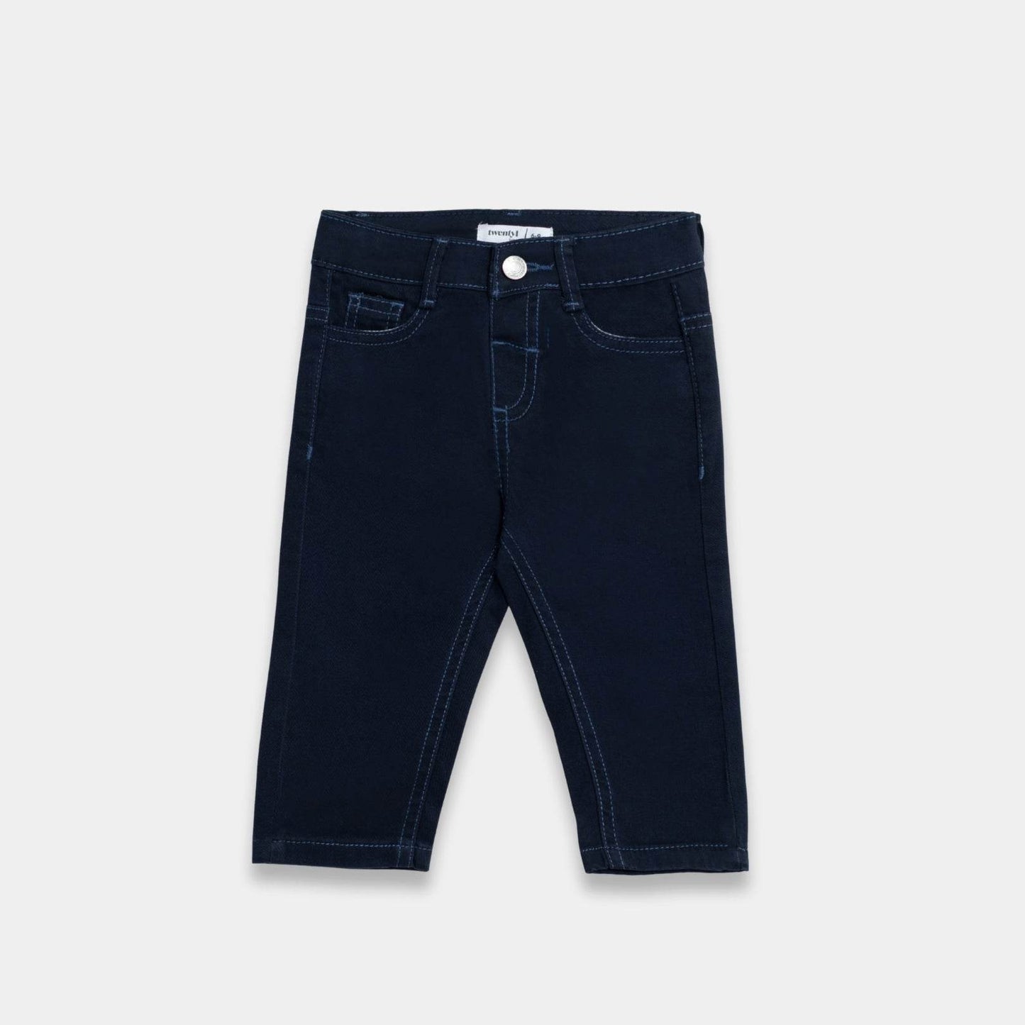 Baby Cotton Jeans - Blue Color - KIDKO