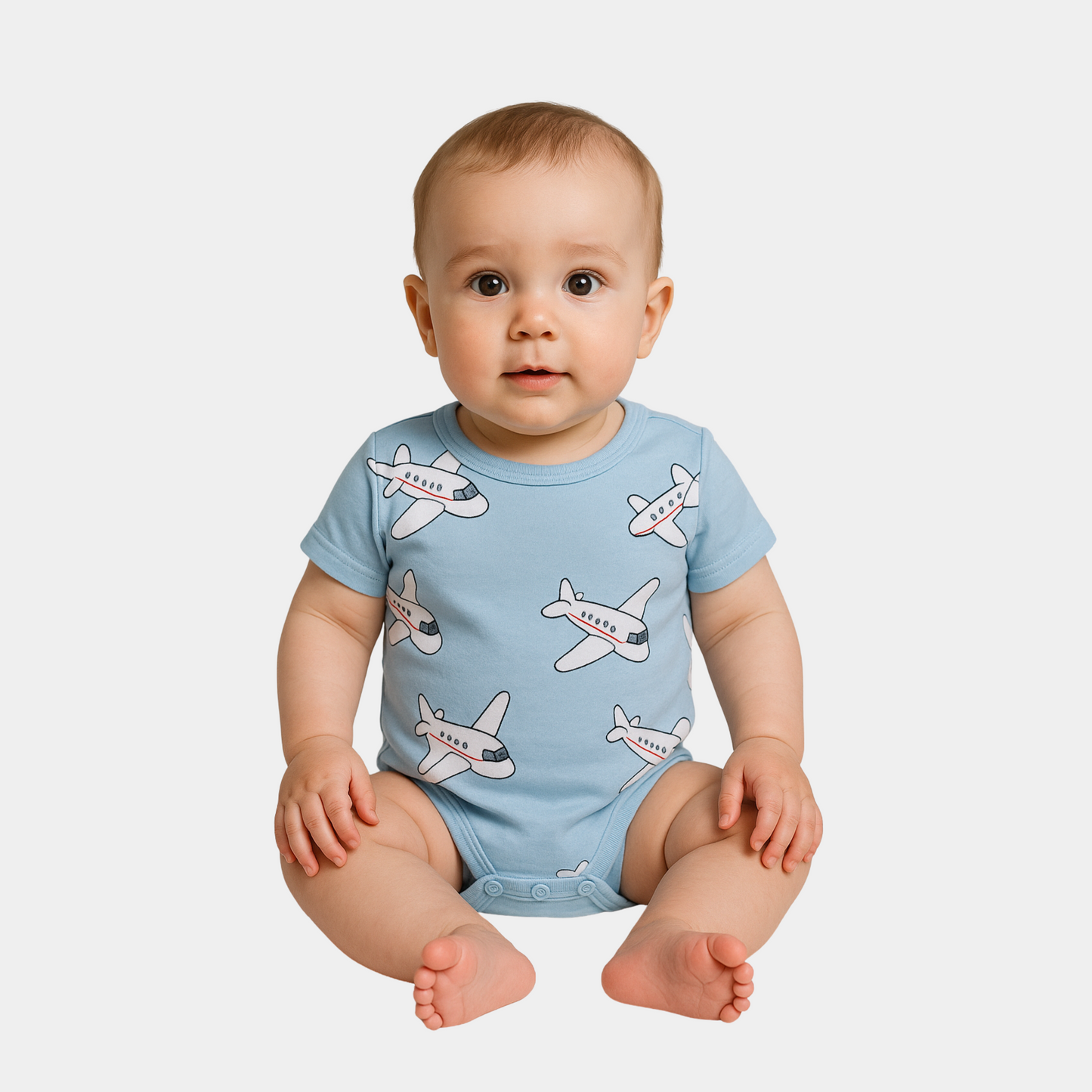 TRG Organic Cotton Bodysuit – Planes Print