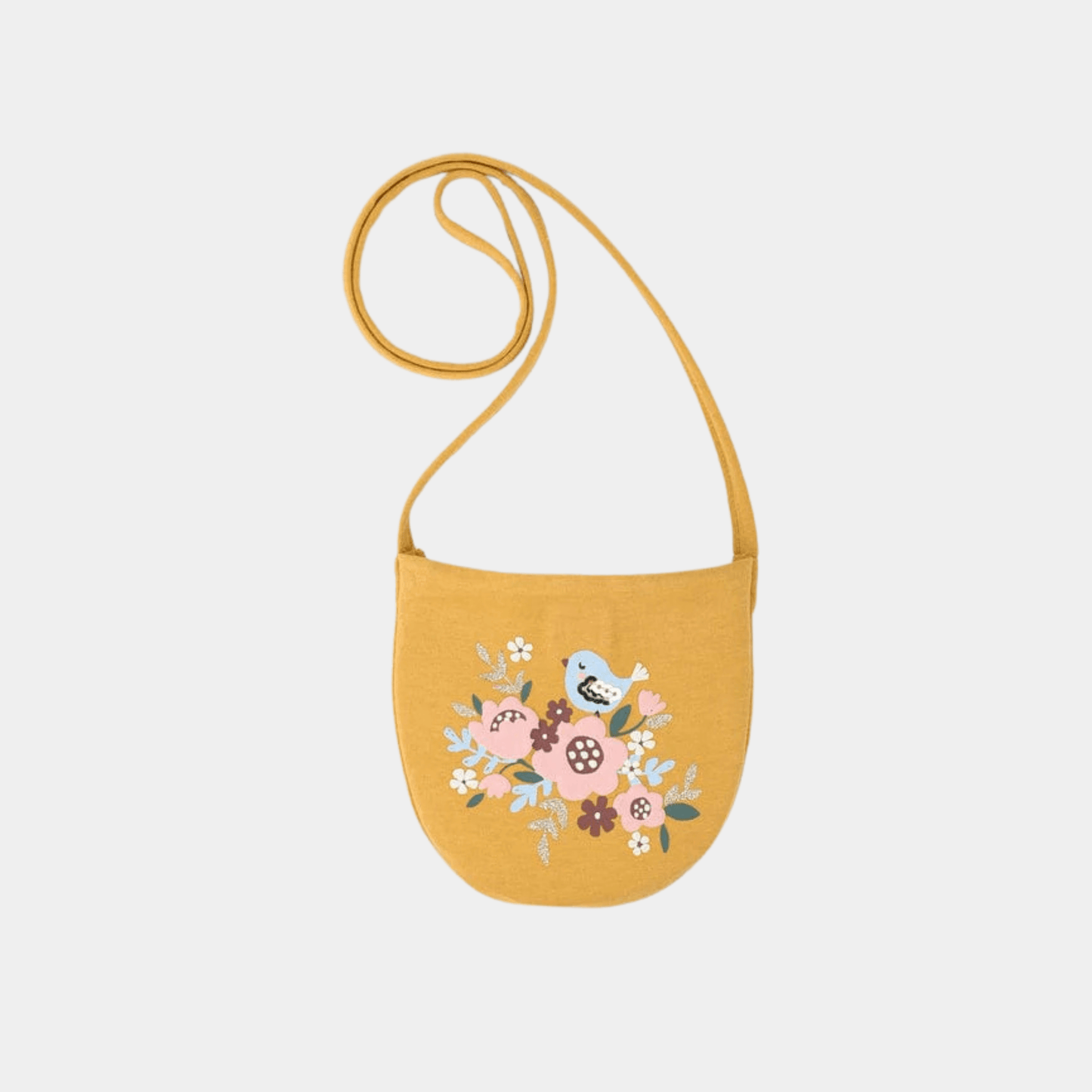 Orrange Floral Pattern Purse - Stylish and Compact - KIDKO