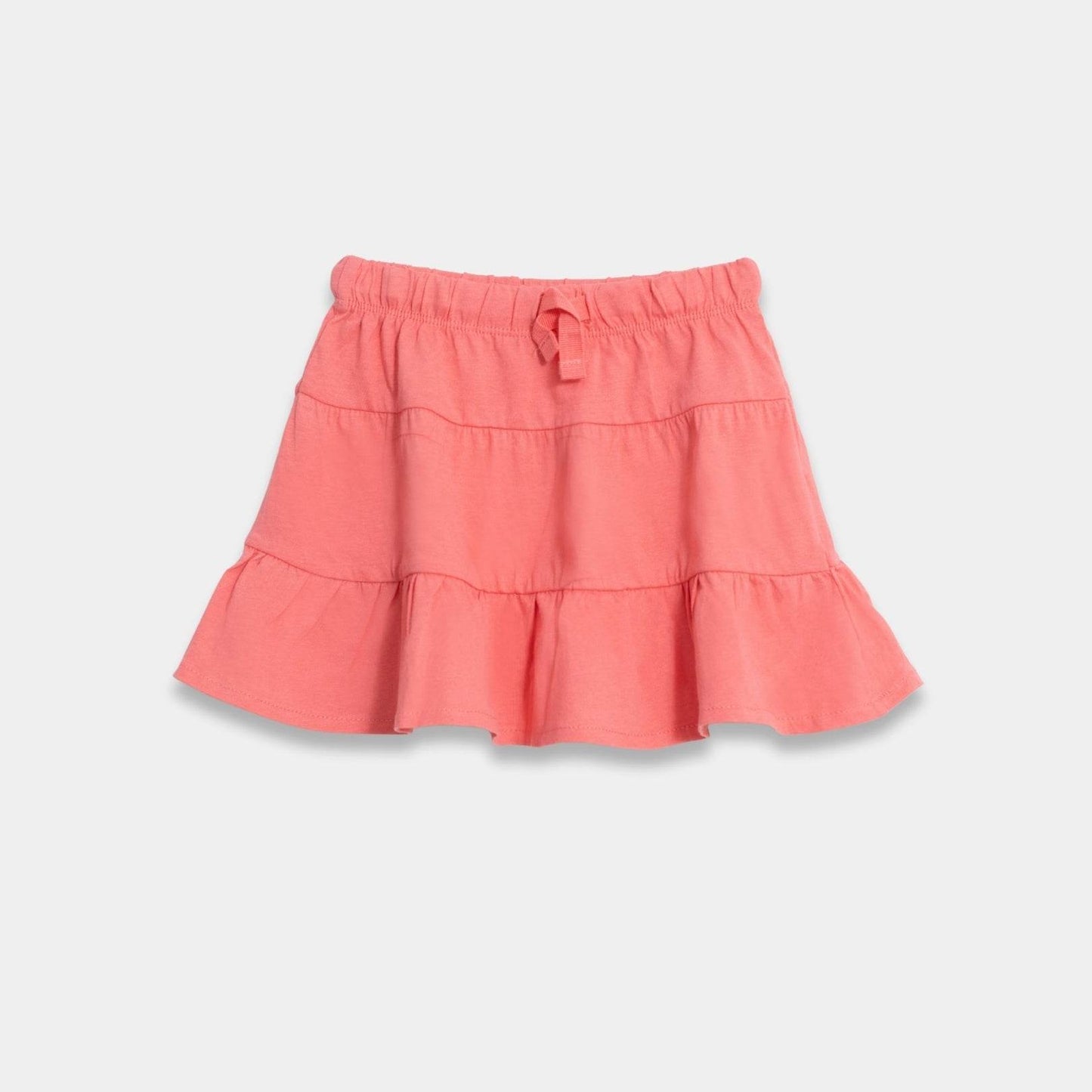 Toddler Girls Cotton Skirt - Pink Color - KIDKO