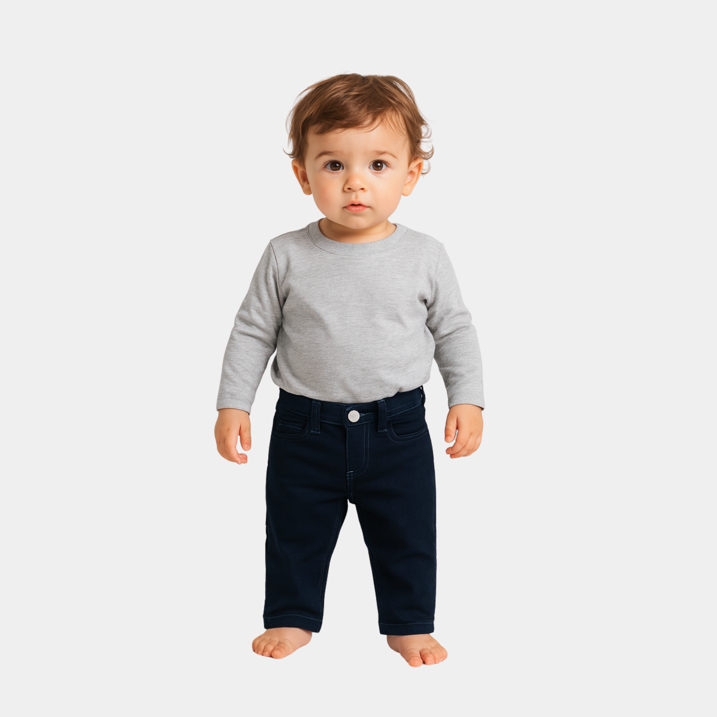 Baby Cotton Jeans - Blue Color