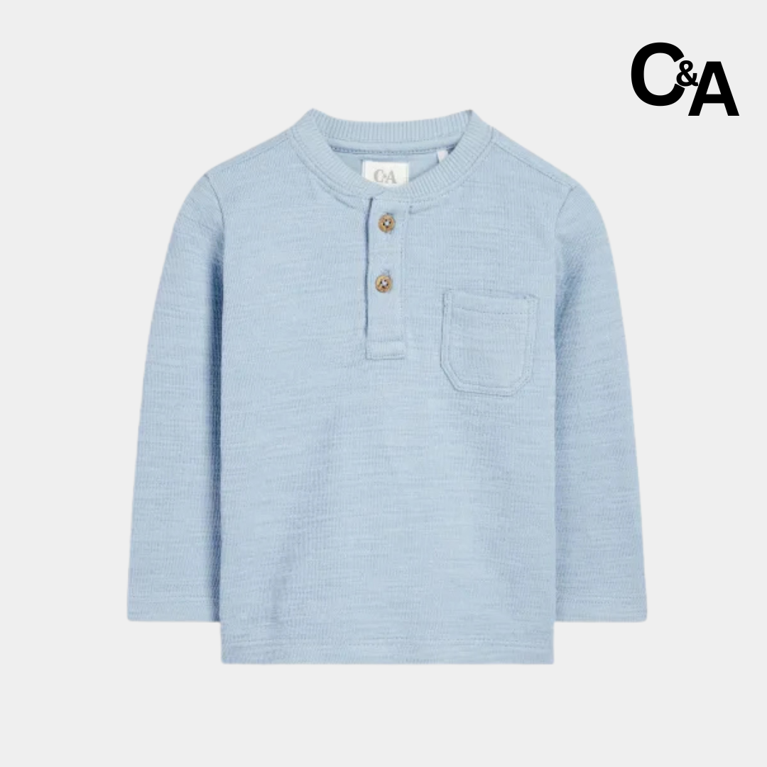 Baby Long Sleeve Textured Top Shirt – Soft & Gentle