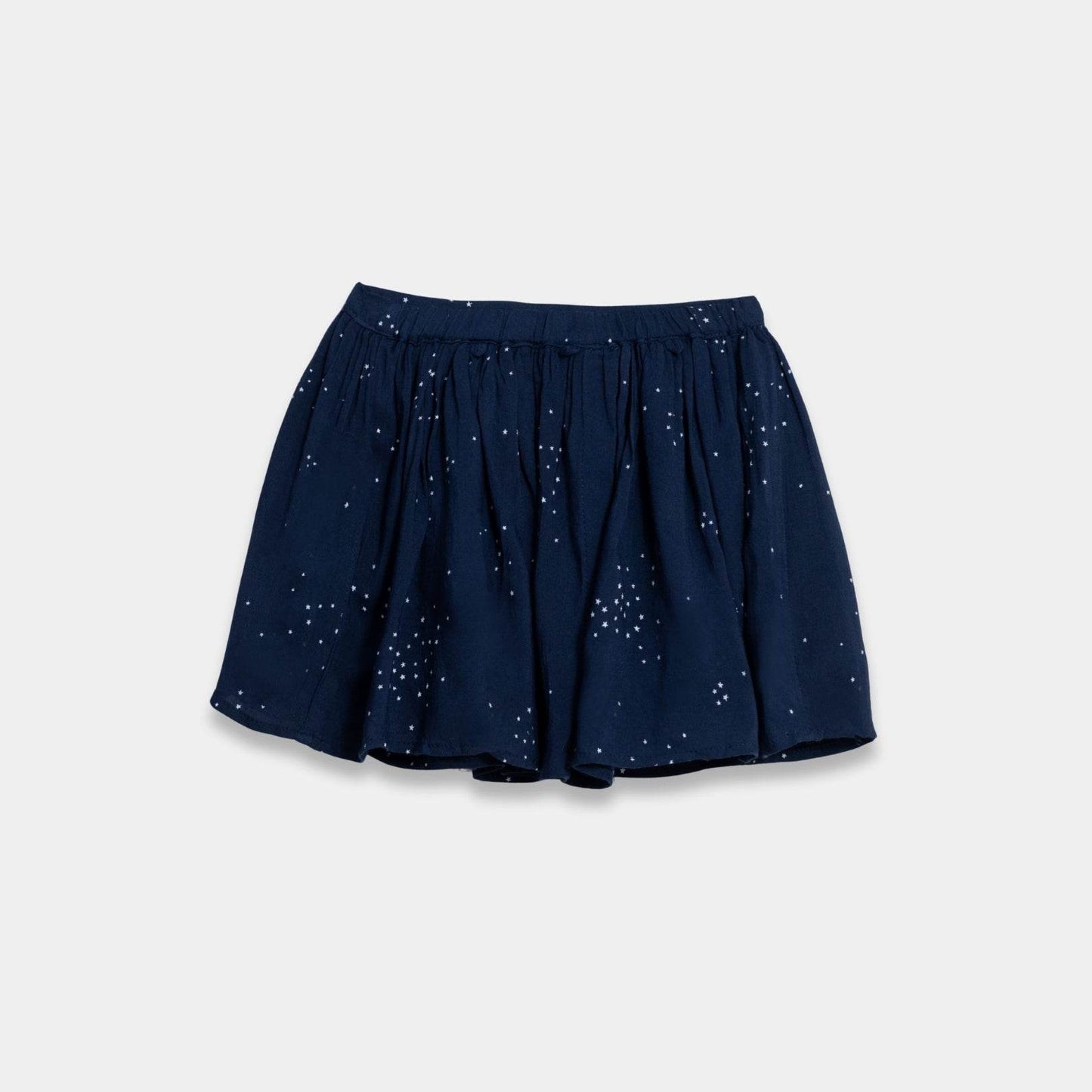 Girls Skirt - Dark Blue with White Tiny Stars - KIDKO
