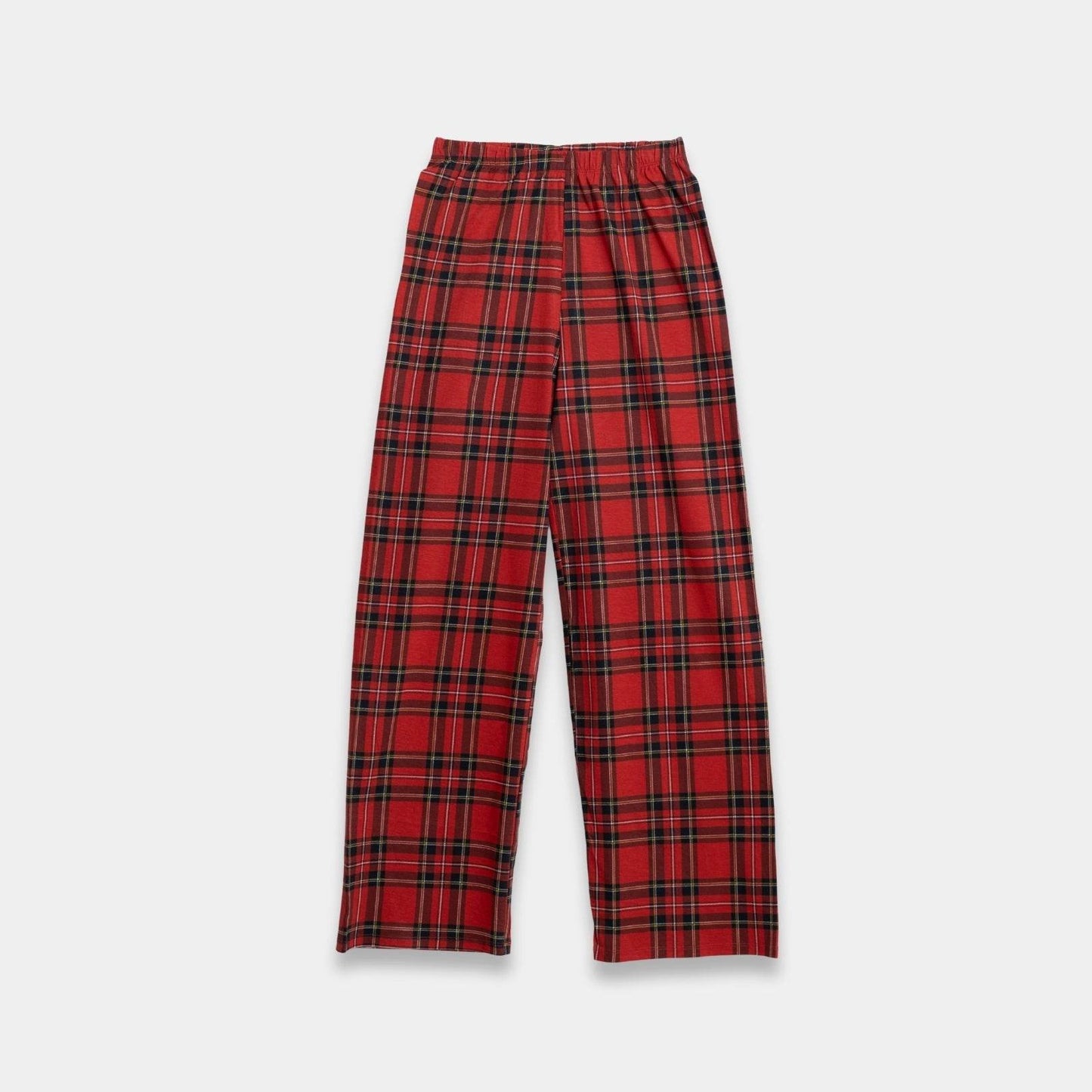 Boys Checkered Cotton Trouser - Red Color - KIDKO
