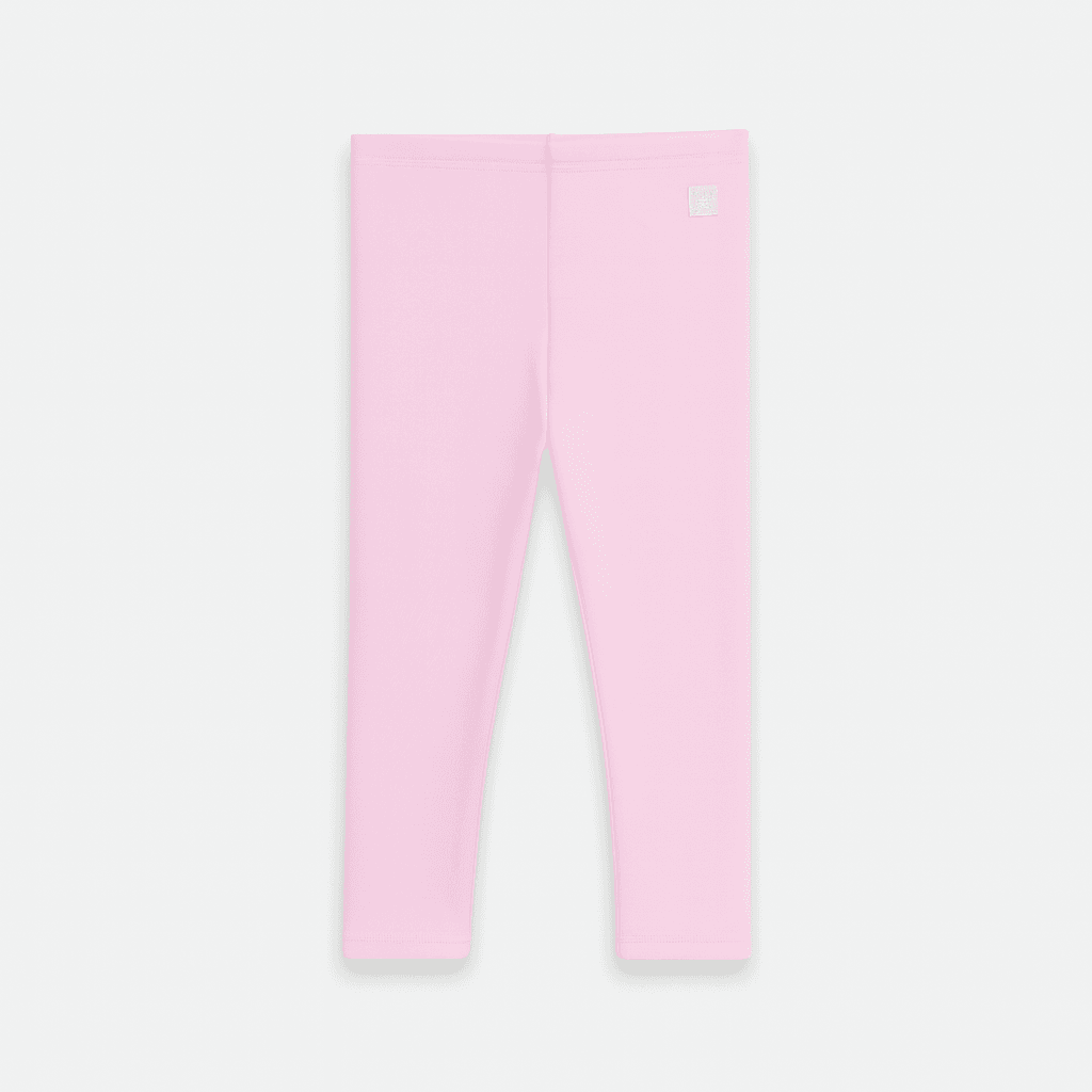 Girls Cotton-Blend Leggings - Light Pink - KIDKO