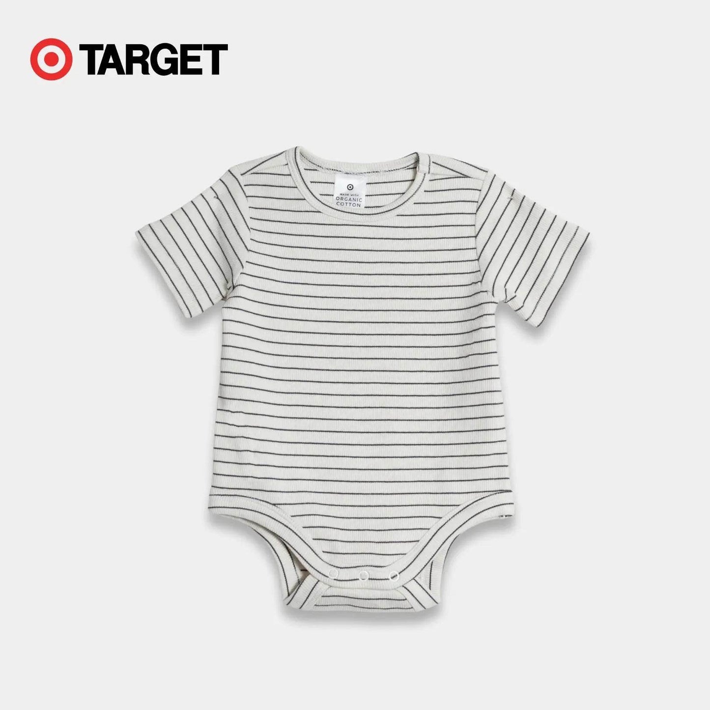 Baby Organic Cotton Bodysuit – Horizontal Stripe - KIDKO