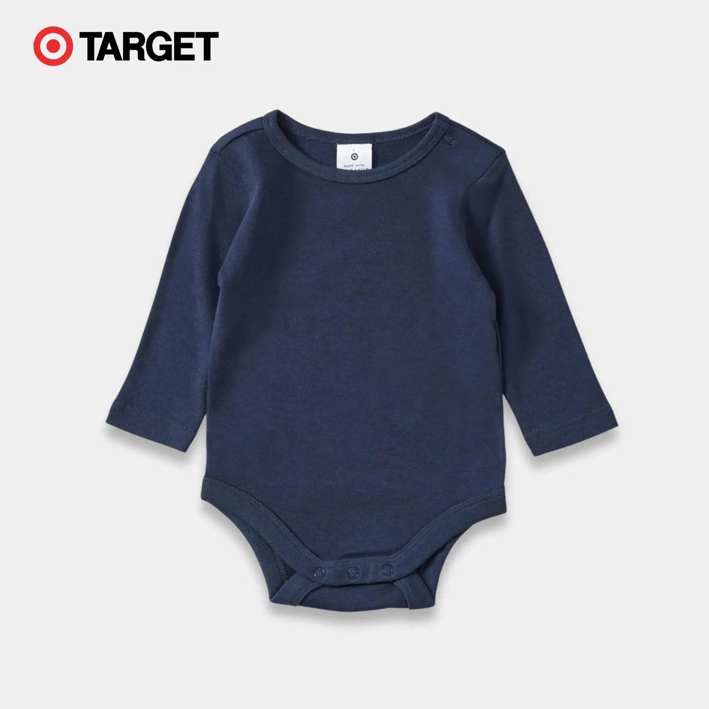 Baby Organic Cotton Bodysuit – Dark Blue - KIDKO
