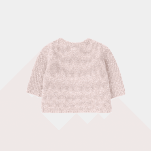 Baby Knitted Cardigan sweater - baby Pink Color - KIDKO