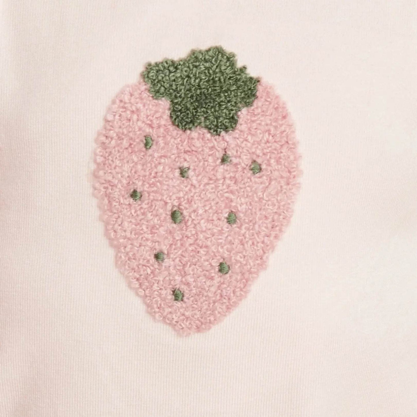 Baby Girls’ Organic Cotton Bodysuit – Strawberry boucle print - KIDKO