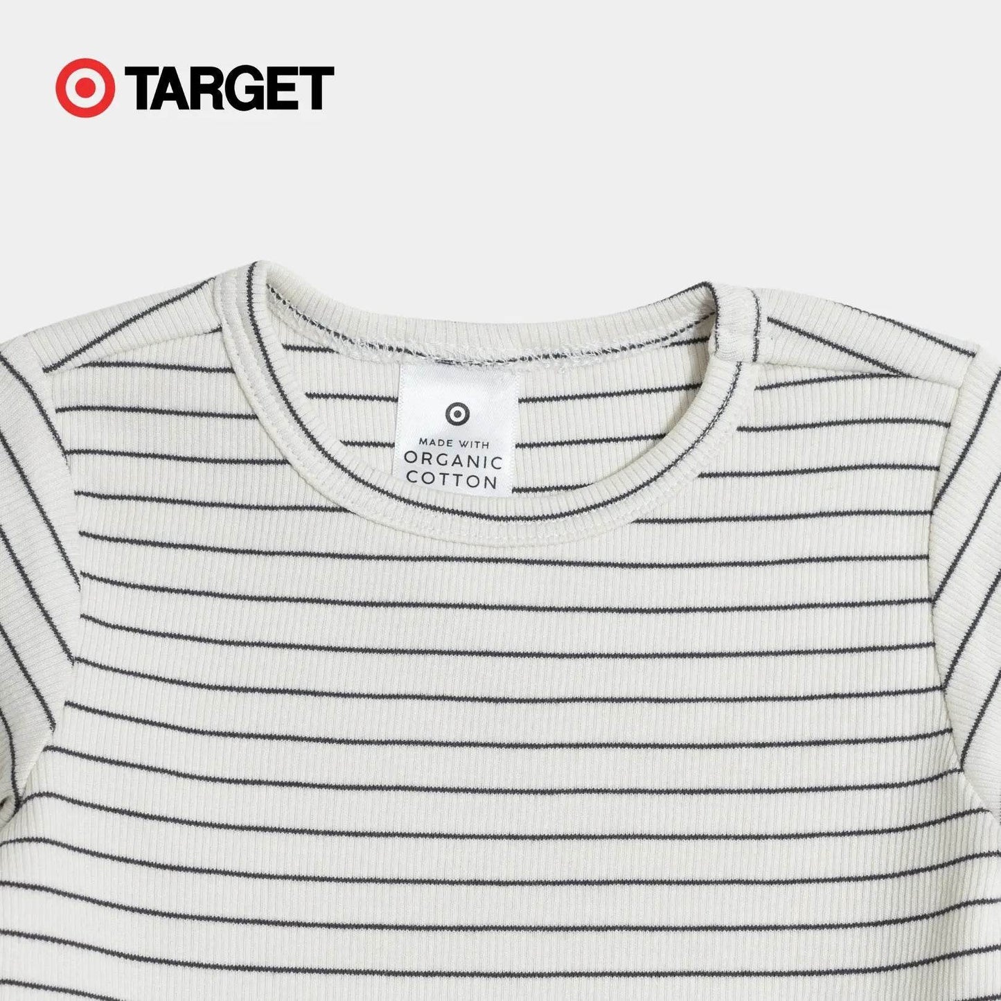 Baby Organic Cotton Bodysuit – Horizontal Stripe - KIDKO