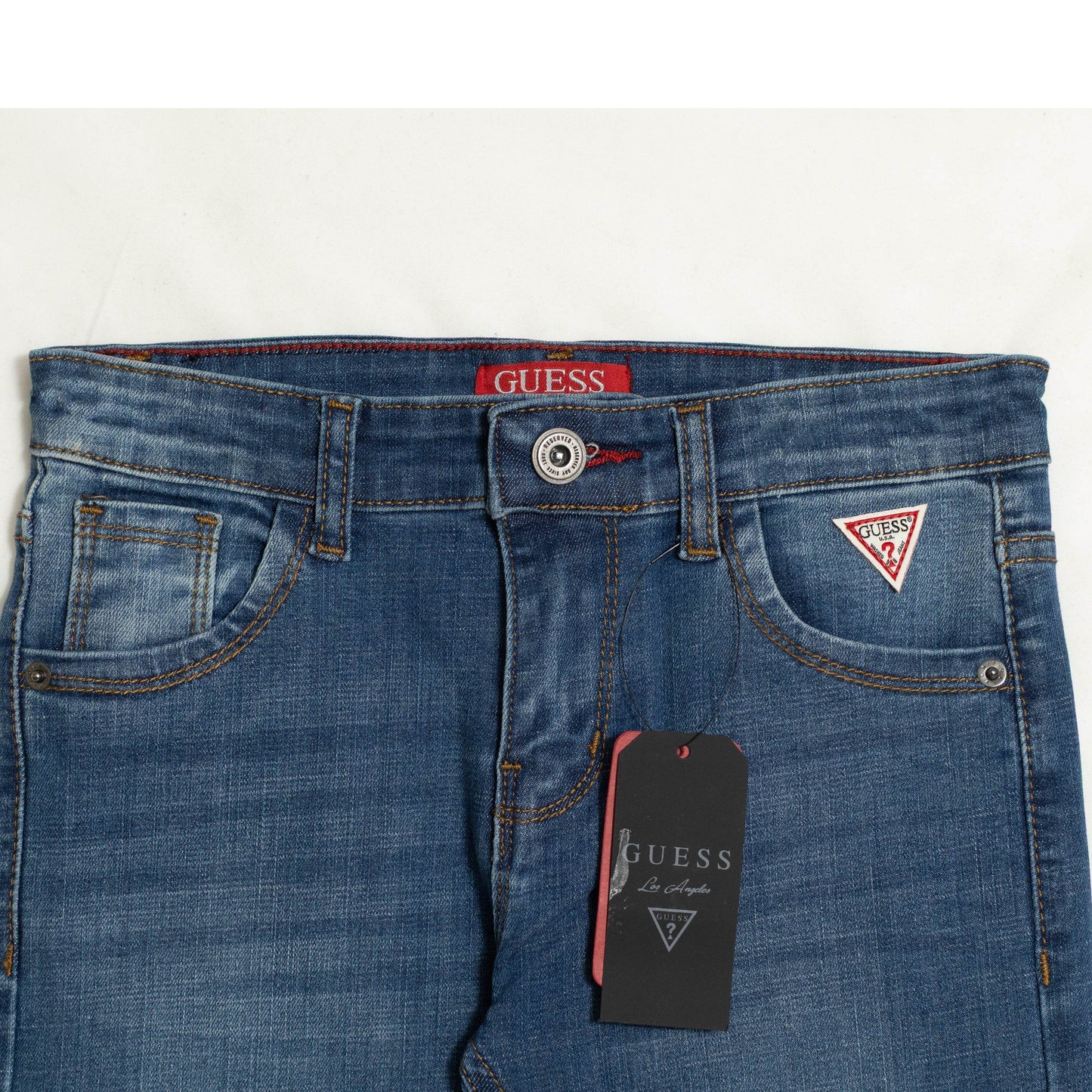 Boys Slim Jeans - Marine Blue Color - KIDKO