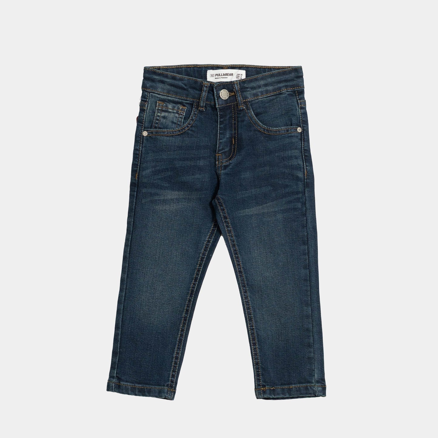 Boys Relaxed-Tapered Jeans - Dark Blue Color - KIDKO