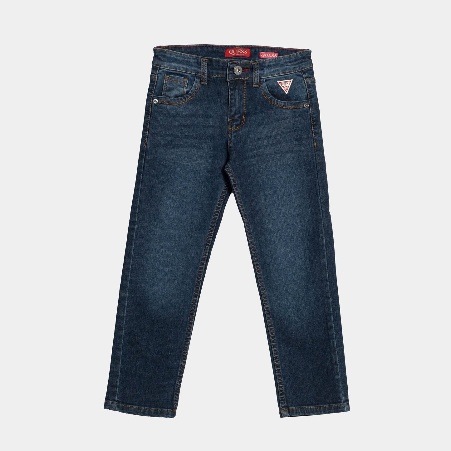 Boys Slim Denim Jeans - Dark Blue - KIDKO
