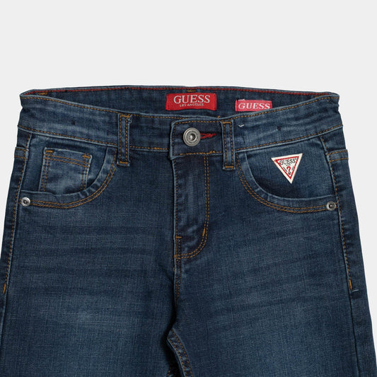 Boys Slim Denim Jeans - Dark Blue - KIDKO