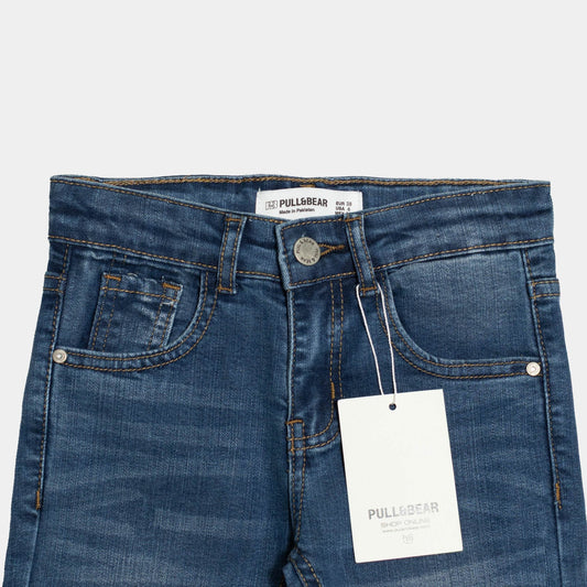 Boys Straight-Fit Jeans - Blue Color - KIDKO
