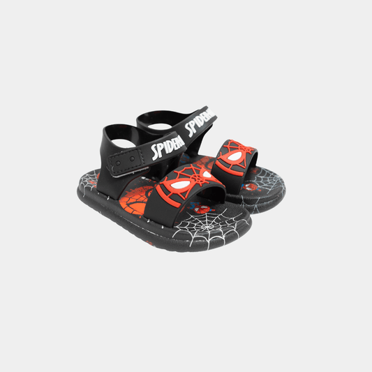 Boys Spider-Man Sandals – Black - KIDKO