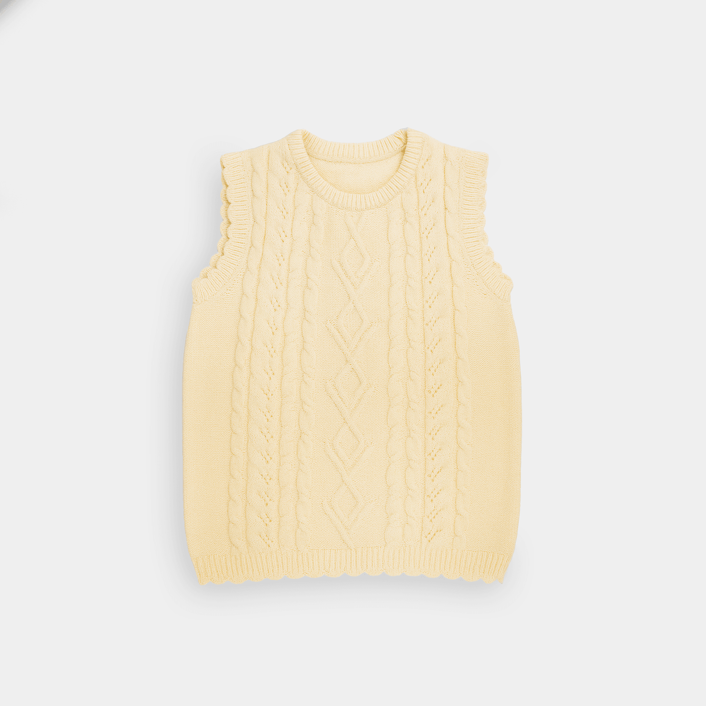 Boys Ribbed Knit Sweater – Cream - KIDKO