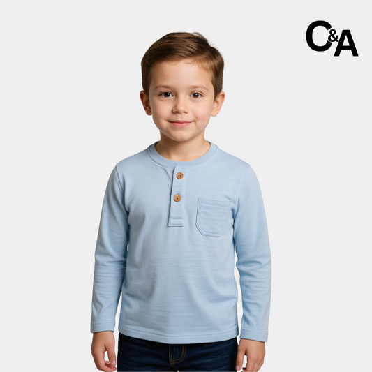 Baby Long Sleeve Textured Top Shirt – Soft & Gentle