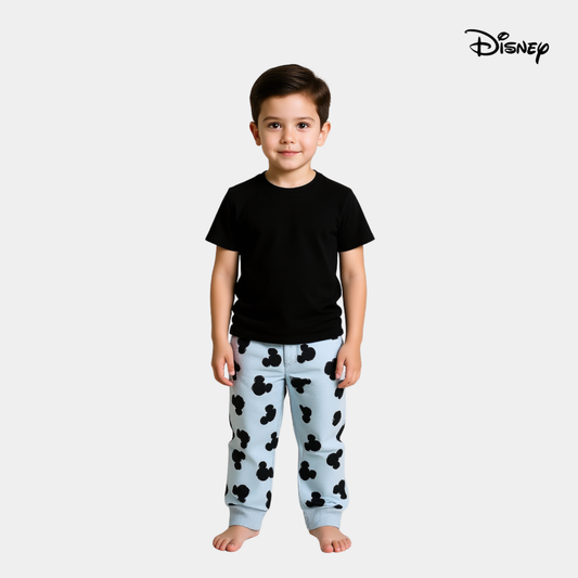 Boys Mickey Mouse Face Trouser – Sky Blue
