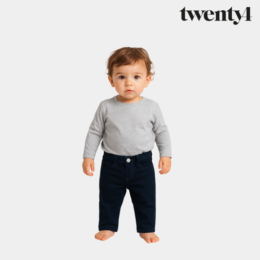 Baby Cotton Jeans - Blue Color