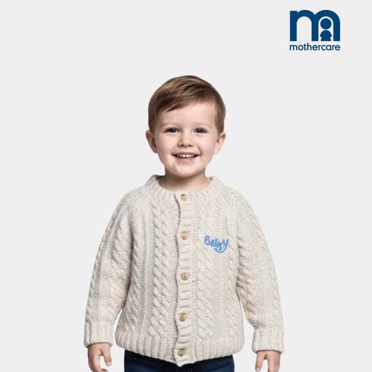 Boys Ribbed Round-Neck Sweater