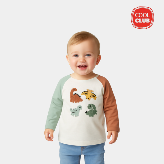 Boys Long Sleeve Shirt – Dinosaur Print