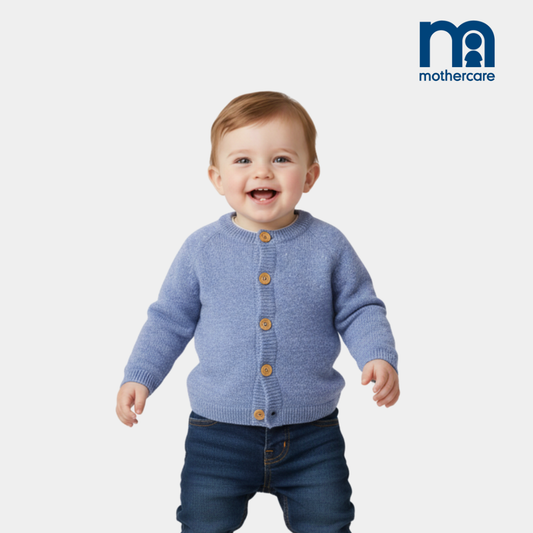 Baby Knitted Cardigan Magnella - Azure Blue