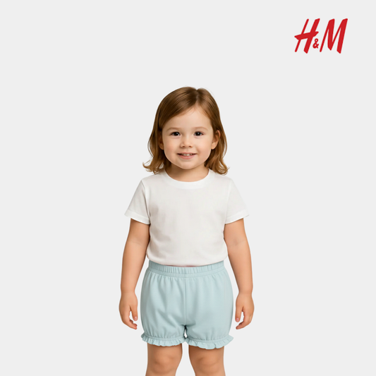 Baby Girls Cotton Shortie - Light Green Color