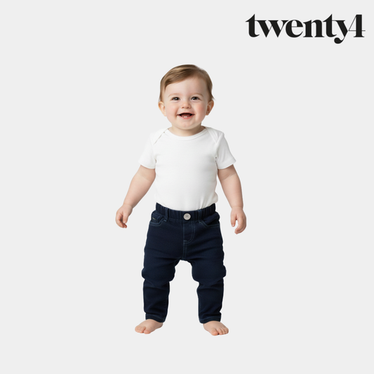 Baby Cotton Jeans - Blue Color
