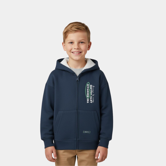 Lined Zip Hoodie for Kids – Unisex