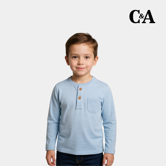 Baby Long Sleeve Textured Top Shirt – Soft & Gentle